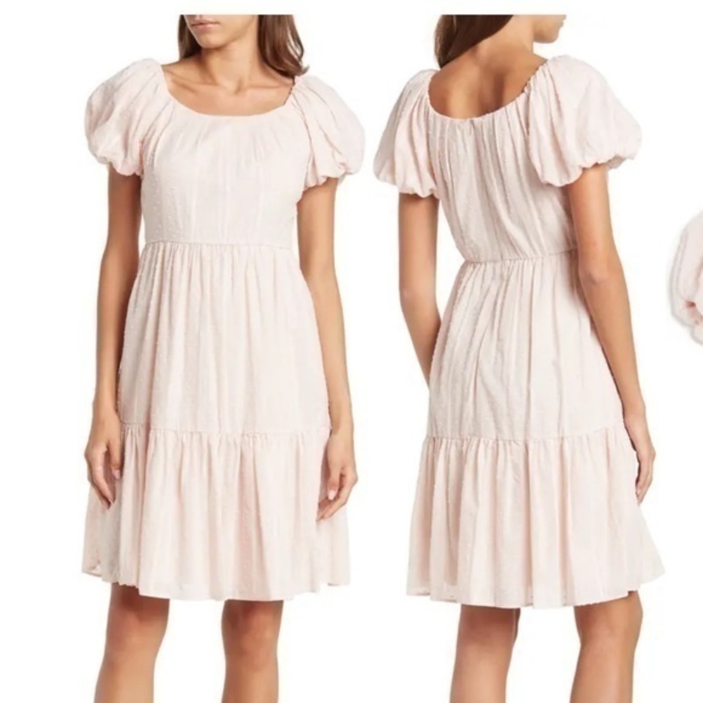 Puff Sleeve Swiss Dot Dress
CALVIN KLEIN NWT pink